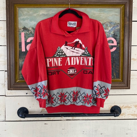 VTG sweater pine d’aventure - Picture 1 of 3